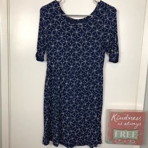 Elbow Sleeve Midi Dress